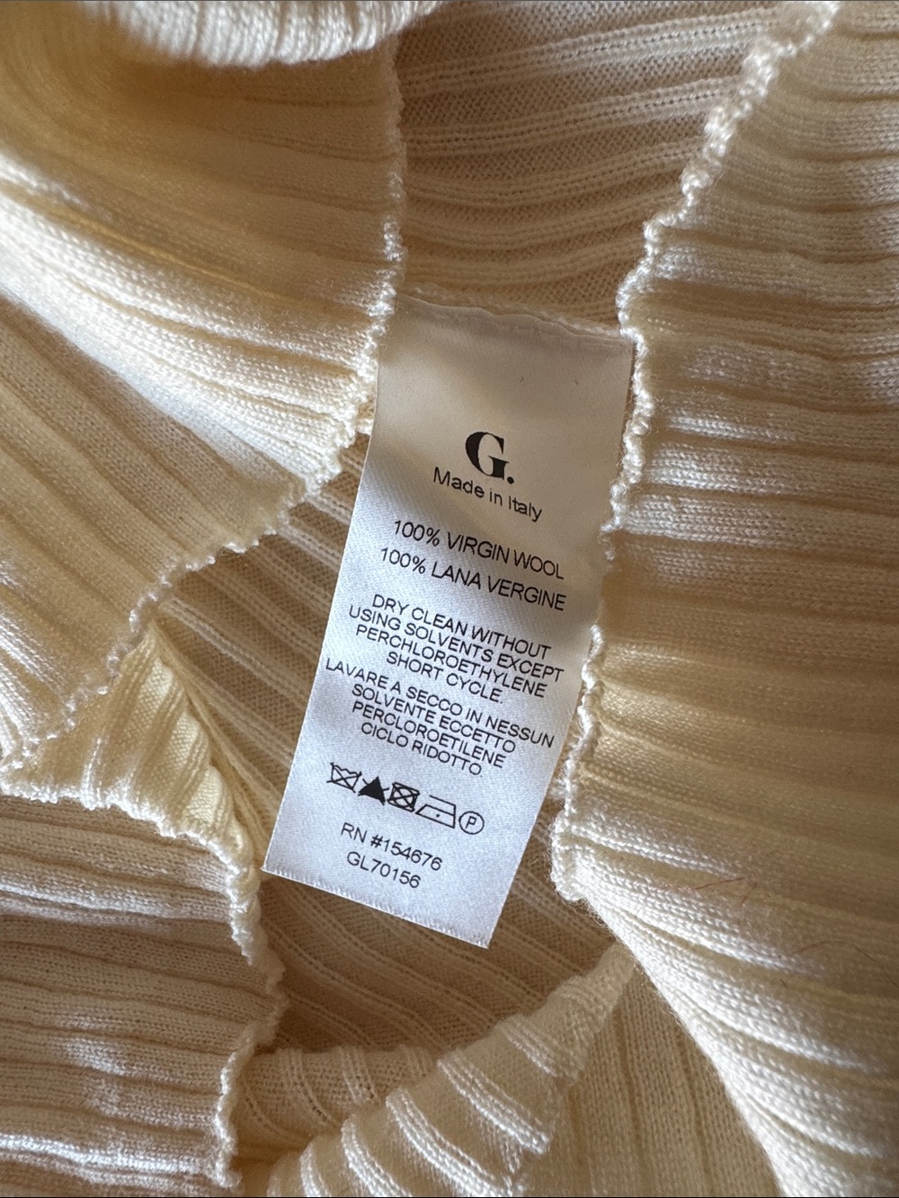 G Label Cream Ribbed Button-Front Tank Top - Picture 5 of 5